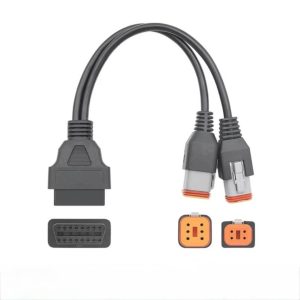 Harley-Davidson 6-Pin & 4-Pin to OBD2 Diagnostic Scanner Adapter Cable
