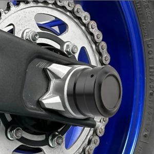 Harley Softail Fatboy Street Bob Breakout Premium Rear Axle Nut Cover Cap — Black Aluminium (2018 & up)